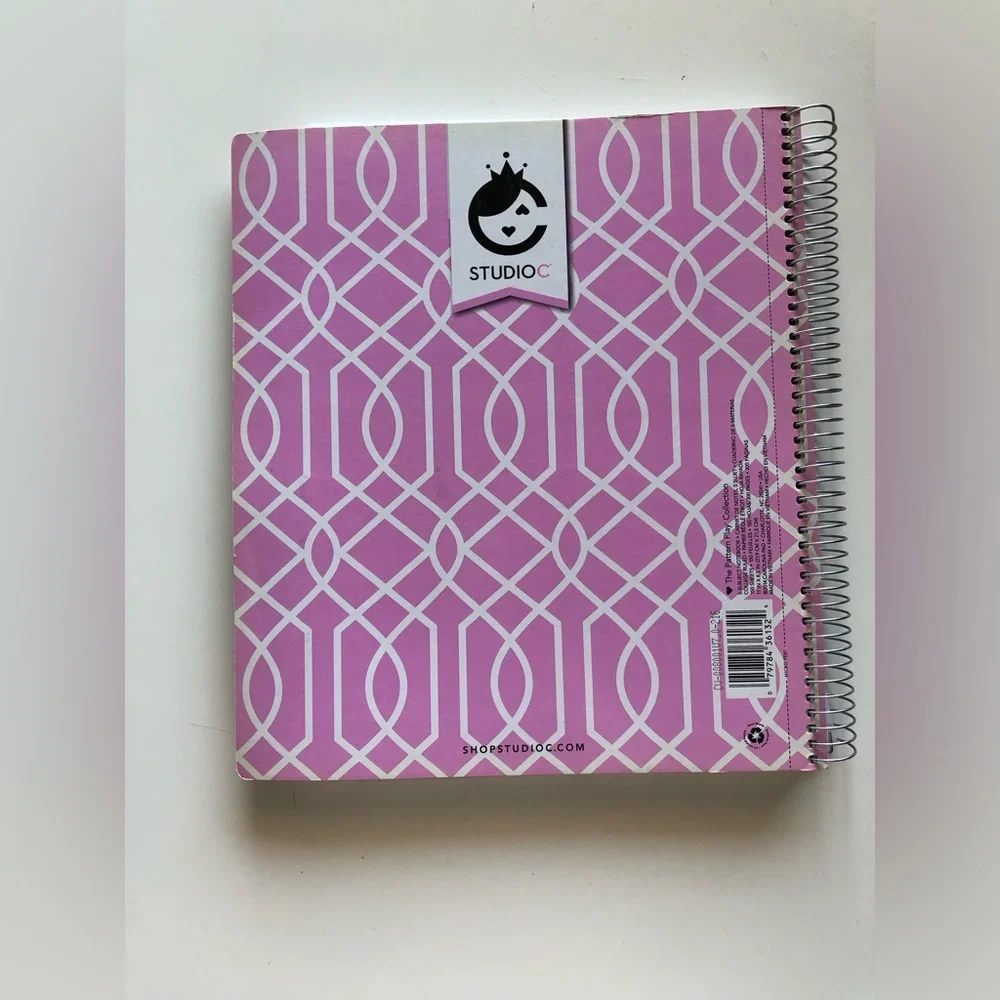 NWT Studio Pink Spiral Notebook (5 subjects)